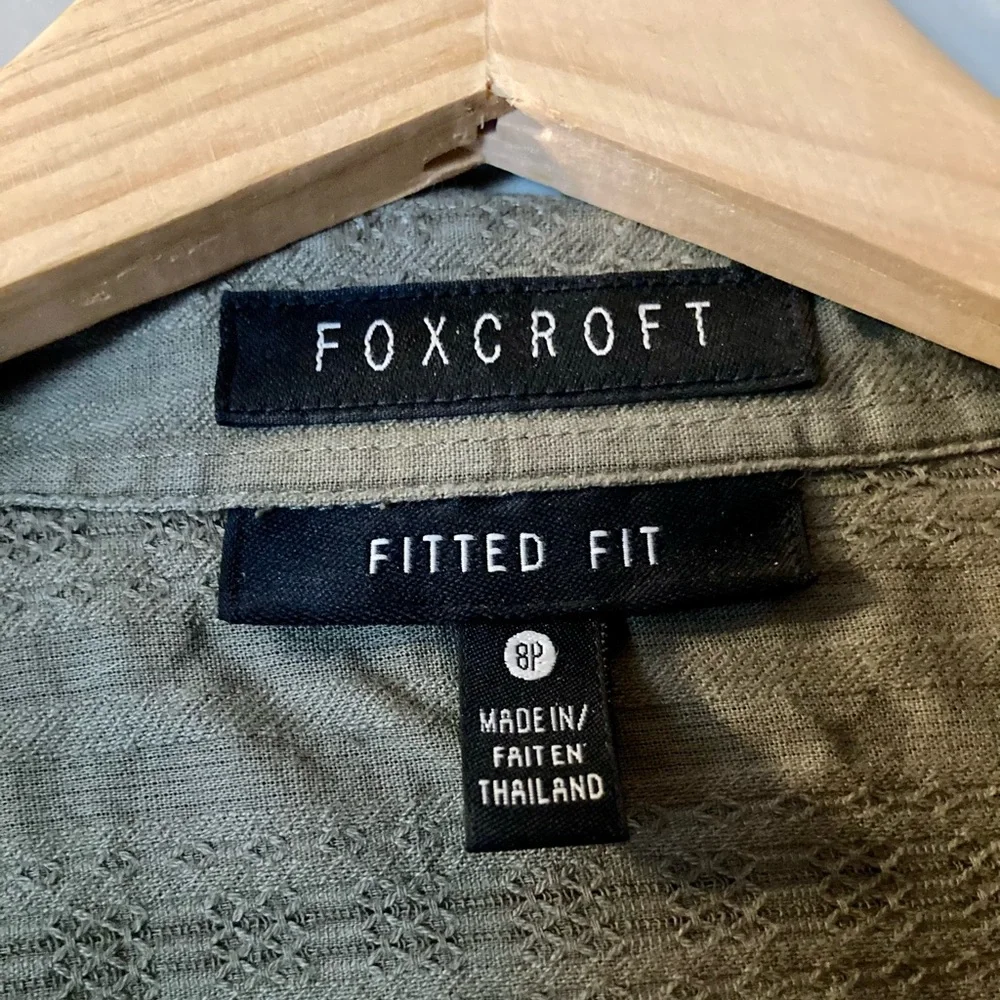 Foxcroft Women's Khaki/Olive Shirt - Picture 3 of 10
